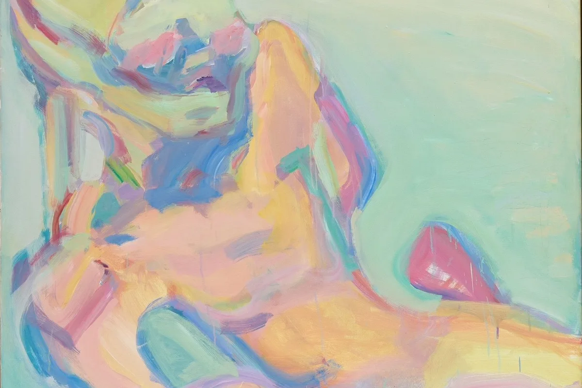 Maria Lassnig, Die Angepflockte, 1981. Collezione privata, Londra. © Maria Lassnig Foundation / Bildrecht, Vienna 2026. Diritti dell'immagine riservati.