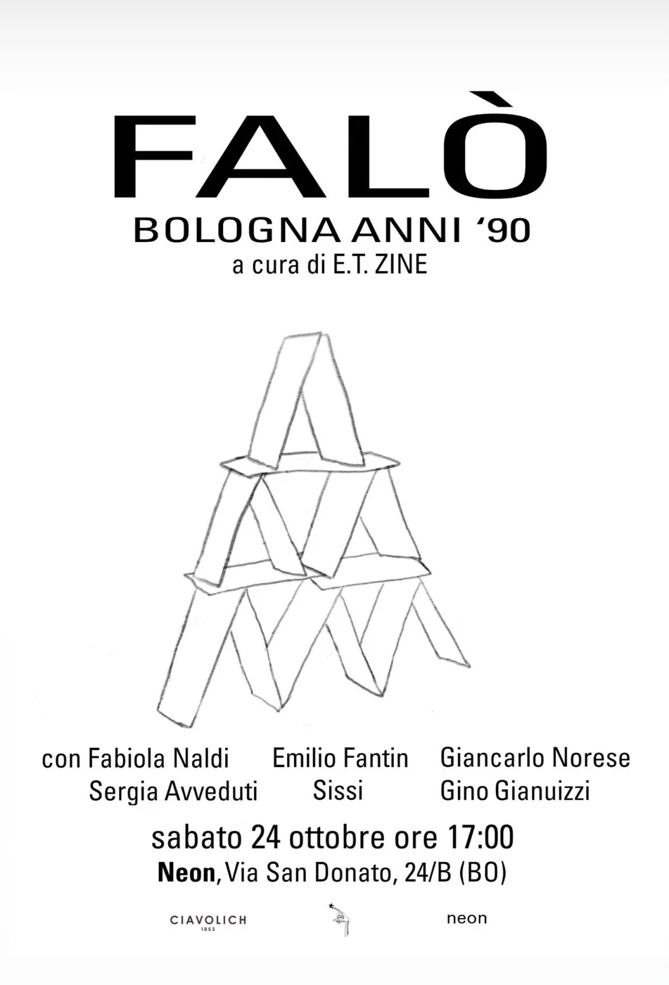 Locandina della mostra, a cura di E.T. ZINE. Courtesy Neon, Bologna. Diritti dell'immagine riservati.