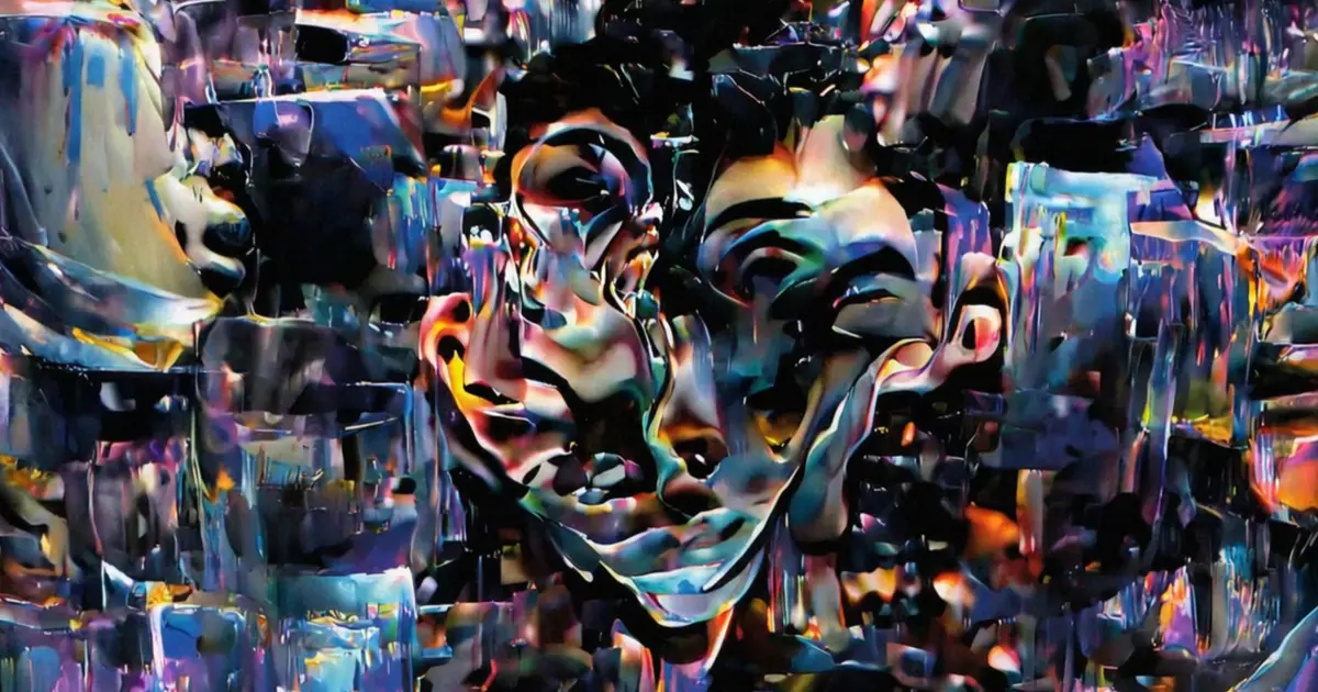 impossible self-portrait of an artificial neural network