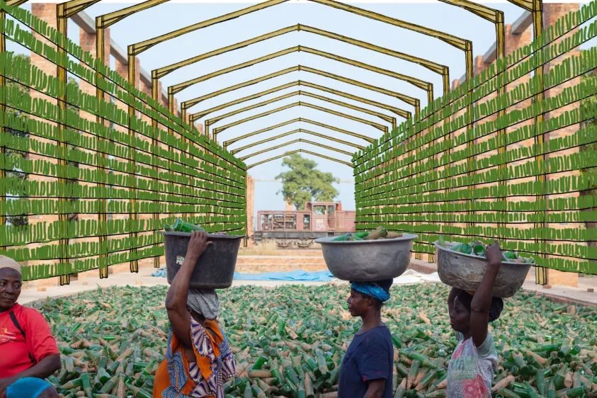Ibrahim Mahama, Season of Migration to the North, vista del progetto. Courtesy Fondation Cartier pour l'art contemporain. Diritti dell'immagine riservati.