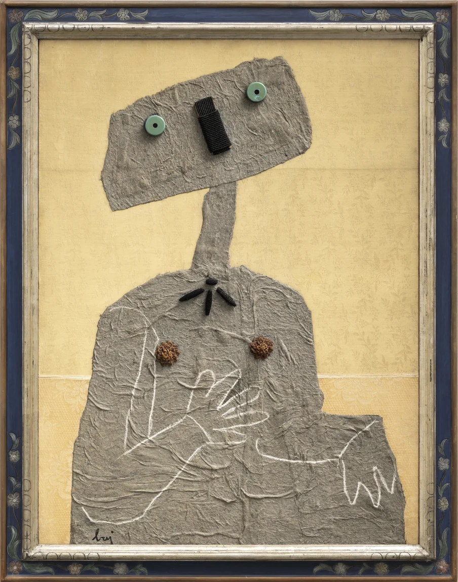 Enrico Baj, opera dalla mostra «Trame e passamanerie del disordine», Galleria Accademia, Torino. Diritti dell'immagine riservati.