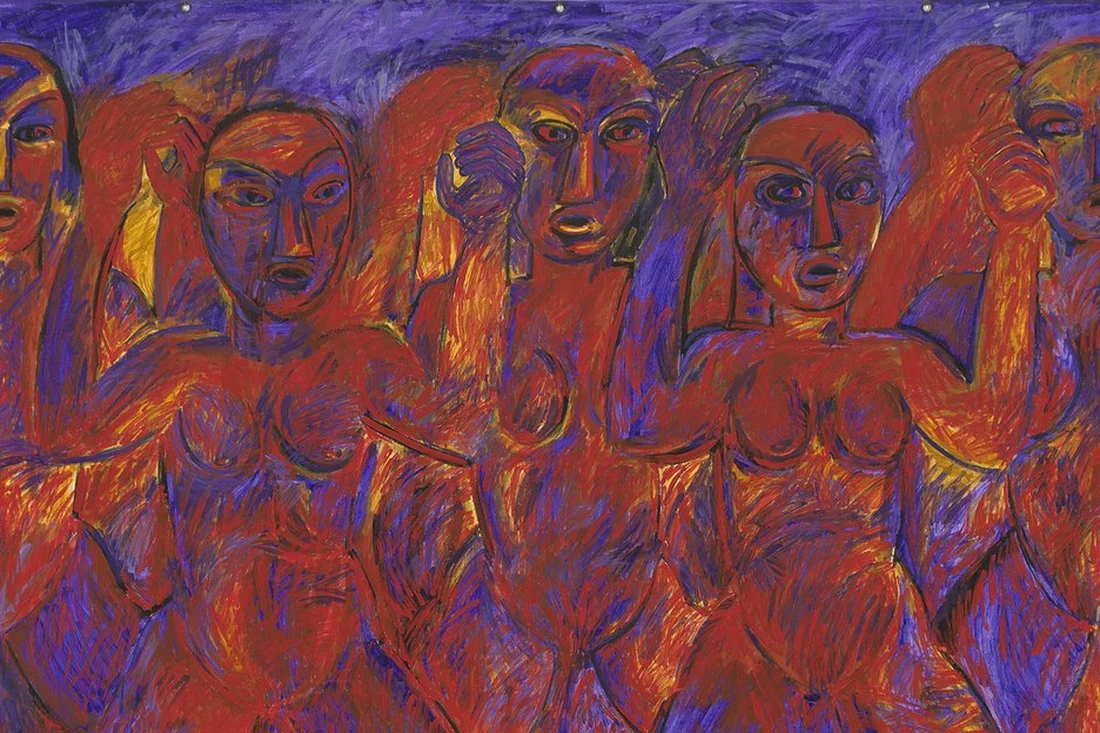 Robyn Kahukiwa, «Tēnā i Ruia», 1987, Collection of Christchurch Art Gallery Te Puna o Waiwhetū. Diritti dell'immagine riservati.
