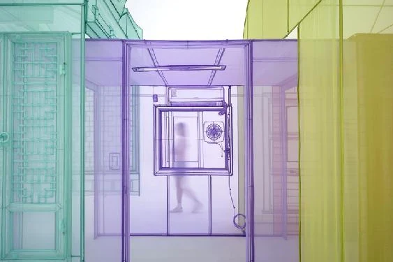 Do Ho Suh, Nest/s, 2024, poliestere, acciaio inox, 410,1 × 2148,7 × 375,4 cm. Cortesia dell'artista, Lehmann Maupin e Victoria Miro. © Do Ho Suh. Diritti dell'immagine riservati.