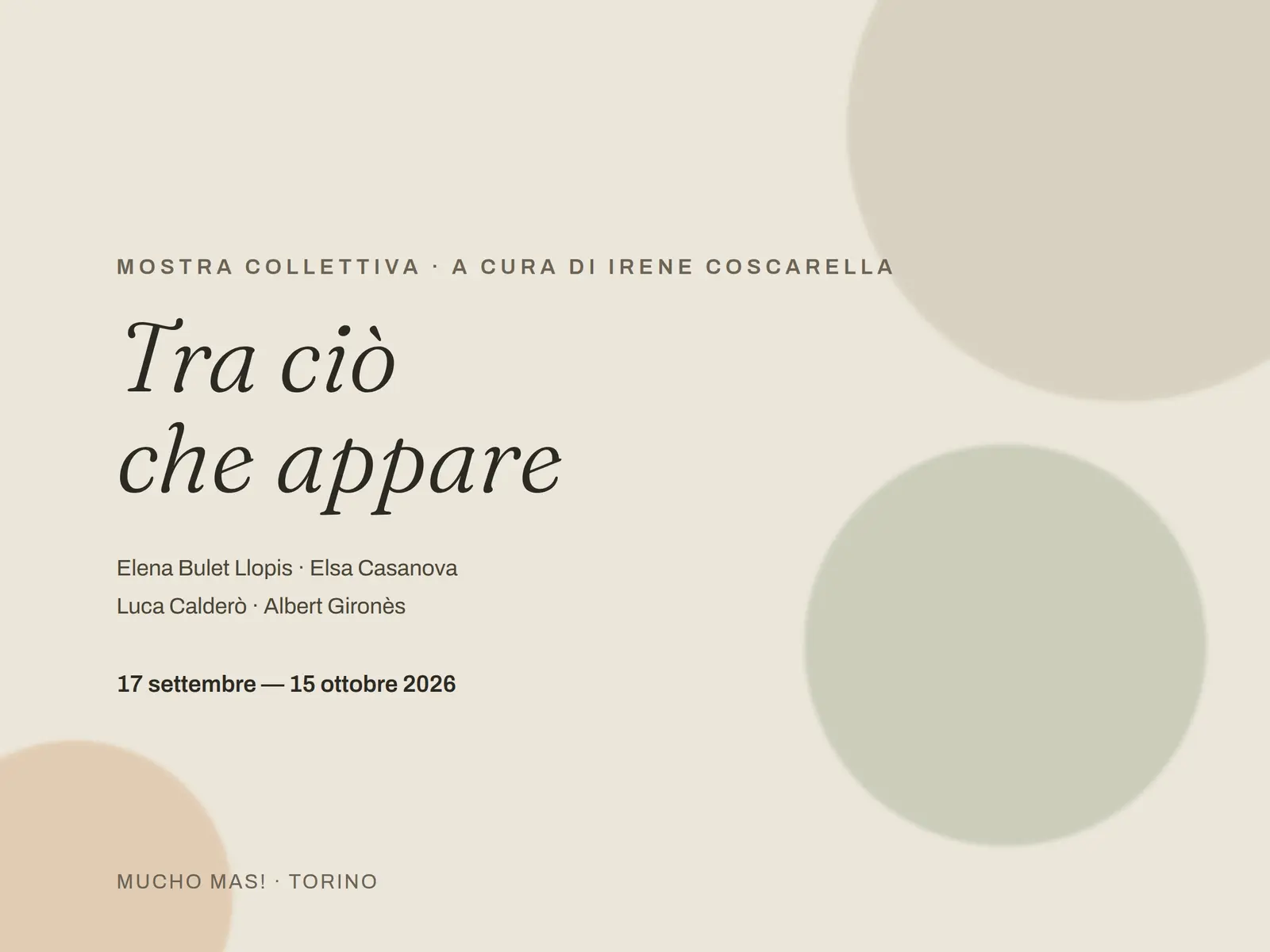 Tra ciò che appare