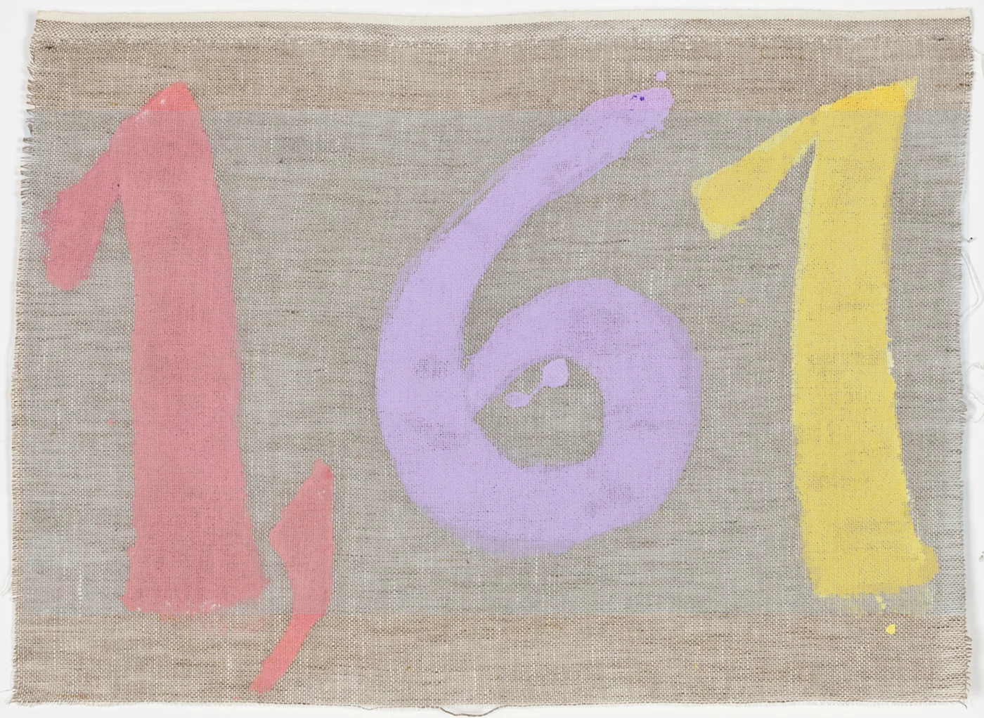 Giorgio Griffa, «Canone Aureo 980» (dettaglio), 2026. Courtesy Noire Gallery, Torino. Diritti dell'immagine riservati.