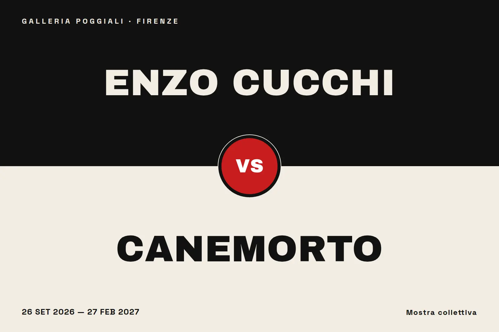 Enzo Cucchi vs CANEMORTO | CANEMORTO vs Enzo Cucchi